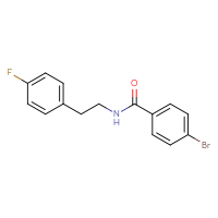 Chemical structure of 4-bromo-N-[2-(4-fluorophenyl)ethyl]benzamide - CSSB00000481565