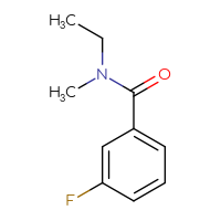 Chemical structure of N-ethyl-3-fluoro-N-methylbenzamide - CSSB00016094360
