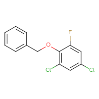 Chemical structure of 2-(benzyloxy)-1,5-dichloro-3-fluorobenzene - CSSB00015792477