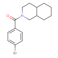 Chemical structure of 2-(4-bromobenzoyl)-decahydroisoquinoline - CSSB00047447964