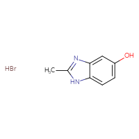 Chemical structure of 2-methyl-1H-1,3-benzodiazol-5-ol hydrobromide - CSSB00015183305