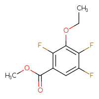 Chemical structure of methyl 3-ethoxy-2,4,5-trifluorobenzoate - CSSB01762557924