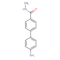 Chemical structure of 4'-amino-N-methyl-[1,1'-biphenyl]-4-carboxamide - CSSB03560485219