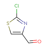 Chemical structure of 2-chloro-1,3-thiazole-4-carbaldehyde - CSSB00011935135