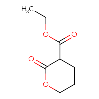 Chemical structure of ethyl 2-oxooxane-3-carboxylate - CSSB00010875835