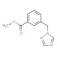 Chemical structure of methyl 3-[(1H-1,2,4-triazol-1-yl)methyl]benzoate - CSSB00000068586