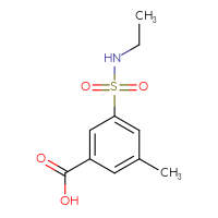 Chemical structure of 3-(ethylsulfamoyl)-5-methylbenzoic acid - CSSB00007574949