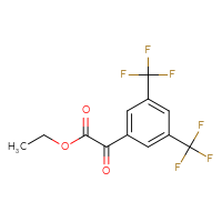 Chemical structure of ethyl 2-[3,5-bis(trifluoromethyl)phenyl]-2-oxoacetate - CSSB00015337566
