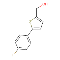 Chemical structure of [5-(4-fluorophenyl)thiophen-2-yl]methanol - CSSB00010225059