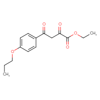 Chemical structure of ethyl 2,4-dioxo-4-(4-propoxyphenyl)butanoate - CSSB00000522018