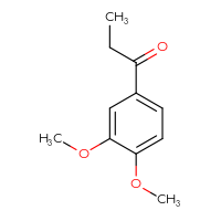 Chemical structure of 1-(3,4-dimethoxyphenyl)propan-1-one - CSSB00000189423