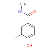 Chemical structure of 3-fluoro-4-hydroxy-N-methylbenzamide - CSSB00009853409