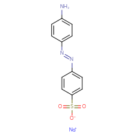 Chemical structure of sodium 4-[(1E)-2-(4-aminophenyl)diazen-1-yl]benzene-1-sulfonate - CSSB00016997010