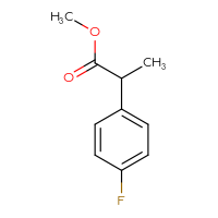 Chemical structure of methyl 2-(4-fluorophenyl)propanoate - CSSB00011667399