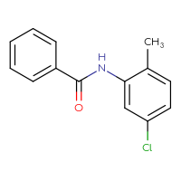 Chemical structure of N-(5-chloro-2-methylphenyl)benzamide - CSSB00000382935