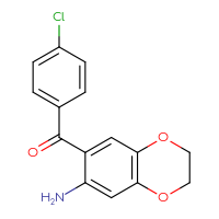 Chemical structure of 7-(4-chlorobenzoyl)-2,3-dihydro-1,4-benzodioxin-6-amine - CSSB00103155772