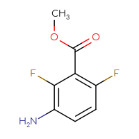 Chemical structure of methyl 3-amino-2,6-difluorobenzoate - CSSB00000733274