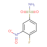 Chemical structure of 4-fluoro-3-nitrobenzene-1-sulfonamide - CSSB00000164580