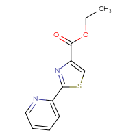 Chemical structure of ethyl 2-(pyridin-2-yl)-1,3-thiazole-4-carboxylate - CSSB00000169245