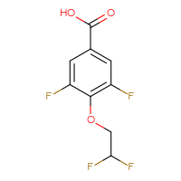 Chemical structure of 4-(2,2-difluoroethoxy)-3,5-difluorobenzoic acid - CSSB00012662064