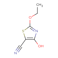 Chemical structure of 2-ethoxy-4-hydroxy-1,3-thiazole-5-carbonitrile - CSSB00010295981