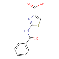 Chemical structure of 2-benzamido-1,3-thiazole-4-carboxylic acid - CSSB00015201851