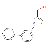 Chemical structure of (2-{[1,1'-biphenyl]-3-yl}-1,3-thiazol-4-yl)methanol - CSSB01418966343