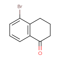 Chemical structure of 5-bromo-1,2,3,4-tetrahydronaphthalen-1-one - CSSB00000691372