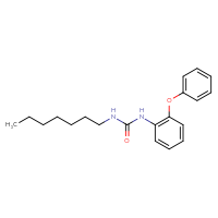 Chemical structure of 3-heptyl-1-(2-phenoxyphenyl)urea - CSSB21432457698