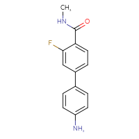 Chemical structure of 4'-amino-3-fluoro-N-methyl-[1,1'-biphenyl]-4-carboxamide - CSSB06586377167