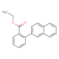 Chemical structure of ethyl 2-(naphthalen-2-yl)benzoate - CSSB06581900986