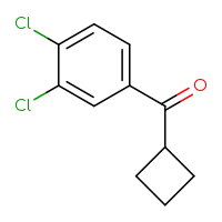 Chemical structure of cyclobutyl(3,4-dichlorophenyl)methanone - CSSB00011271028