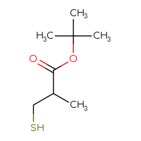 Chemical structure of tert-butyl 2-methyl-3-sulfanylpropanoate - CSSB00011114200