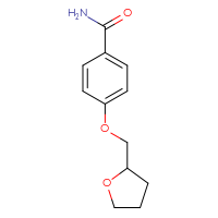Chemical structure of 4-[(oxolan-2-yl)methoxy]benzamide - CSSB00000003381