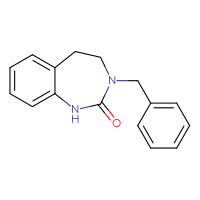 Chemical structure of 3-benzyl-2,3,4,5-tetrahydro-1H-1,3-benzodiazepin-2-one - CSSB00010244813