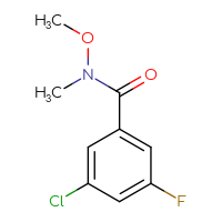 Chemical structure of 3-chloro-5-fluoro-N-methoxy-N-methylbenzamide - CSSB00010286153
