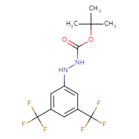 Chemical structure of N'-[3,5-bis(trifluoromethyl)phenyl](tert-butoxy)carbohydrazide - CSSB21331812842