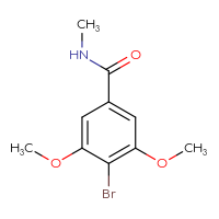 Chemical structure of 4-bromo-3,5-dimethoxy-N-methylbenzamide - CSSB00000223177