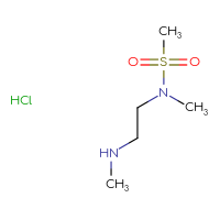 Chemical structure of N-methyl-N-[2-(methylamino)ethyl]methanesulfonamide hydrochloride - CSSB00000692852