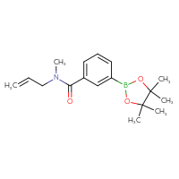 Chemical structure of N-methyl-N-(prop-2-en-1-yl)-3-(4,4,5,5-tetramethyl-1,3,2-dioxaborolan-2-yl)benzamide - CSSB02148211190