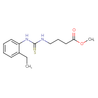 Chemical structure of methyl 4-{[(2-ethylphenyl)carbamothioyl]amino}butanoate - CSSB00104020884