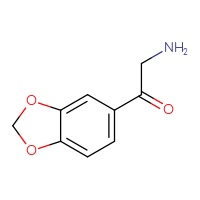 Chemical structure of 2-amino-1-(2H-1,3-benzodioxol-5-yl)ethan-1-one - CSSB00011405500