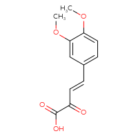 Chemical structure of (3E)-4-(3,4-dimethoxyphenyl)-2-oxobut-3-enoic acid - CSSB00006002989