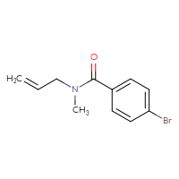 Chemical structure of 4-bromo-N-methyl-N-(prop-2-en-1-yl)benzamide - CSSB00013051655