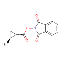 Chemical structure of 1,3-dioxo-2,3-dihydro-1H-isoindol-2-yl (1S,2S)-2-methylcyclopropane-1-carboxylate - CSSB00116226253