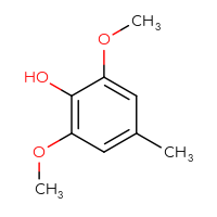 Chemical structure of 2,6-dimethoxy-4-methylphenol - CSSB00000186469