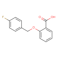 Chemical structure of 2-[(4-fluorophenyl)methoxy]benzoic acid - CSSB00000489524