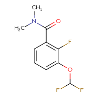 Chemical structure of 3-(difluoromethoxy)-2-fluoro-N,N-dimethylbenzamide - CSSB15027526390