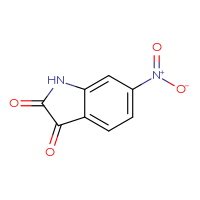 Chemical structure of 6-nitro-2,3-dihydro-1H-indole-2,3-dione - CSSB00015540028