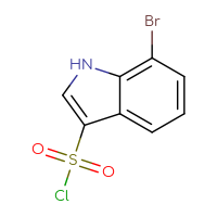 Chemical structure of 7-bromo-1H-indole-3-sulfonyl chloride - CSSB00102730725